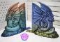 Preview: dRaGoN Drachen Buchstützen klein 2er Set Unikatset 3 - nur einmal vorhanden!
