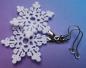 Preview: SNOWFLAKES romantische Ohrringe Schneeflocken Weihnachten Winter