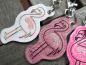 Preview: Rückseite der Flamingo-Schlüsselanhänger