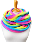 Preview: kuscheliger Winter-Loop-Schal Regenbogen-Streifen