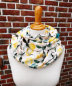 Preview: Loop-Schal mit Zitronenmotiv