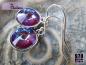 Preview: toll glitzernde Ohrringe MYSTIC PLUM lila beerenfarbene Echtsilber funkelnde Ohrhänger