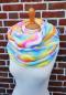 Preview: farbenfroher Regenbogen Loop-Schal