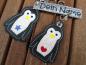 Preview: Pinguin-Taschenanhänger personalsiert mit Namensanhänger