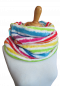 Preview: farbenfroher Regenbogen Loop-Schal
