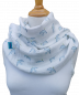 Preview: PEACE traumhafter leichter Schal mit Friedenstauben aus Musselin
