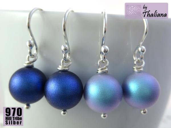 Preview: NIGHTSKY edle Ohrringe aus ECHTsilber Just Pearls