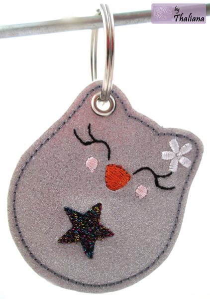 Preview: SCHNEEeule Eule Schlüsselanhänger Taschenbaumler