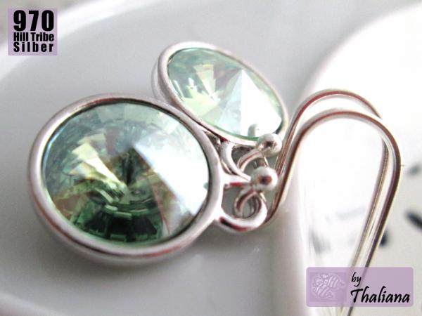 Preview: MINZ MONDLICHT Ohrringe schimmernde Ohrhänger mint