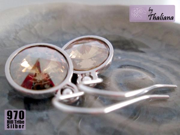 Preview: WANDERDÜNE sandfarbene Ohrringe Funkeln sand beige