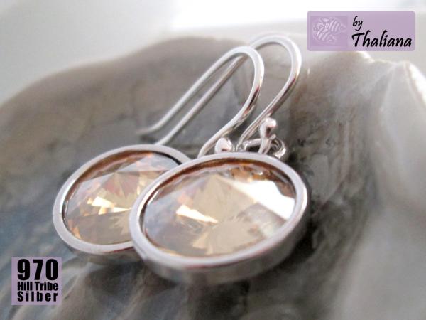 Preview: WANDERDÜNE sandfarbene Ohrringe Funkeln sand beige