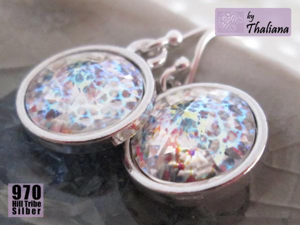 Preview: VERWUNSCHENER SPIEGEL Ohrringe Funkeln Silber edel