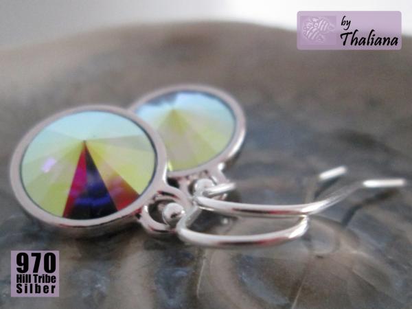 Preview: ÜBERRASCHUNG glitzernde Ohrringe Funkeln hellblau