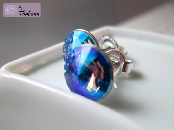 Preview: **Mitternacht light** Ohrstecker Funkeln blau