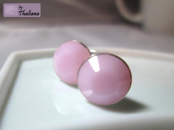 Preview: tolle ROSA Ohrstecker Funkeln candy rosa