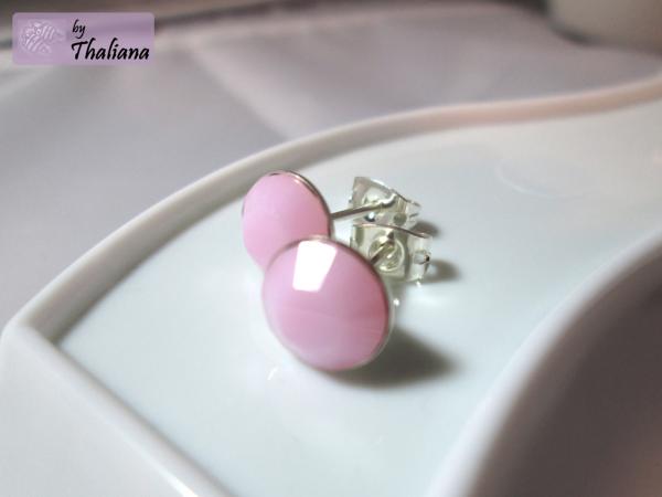 Preview: tolle ROSA Ohrstecker Funkeln candy rosa