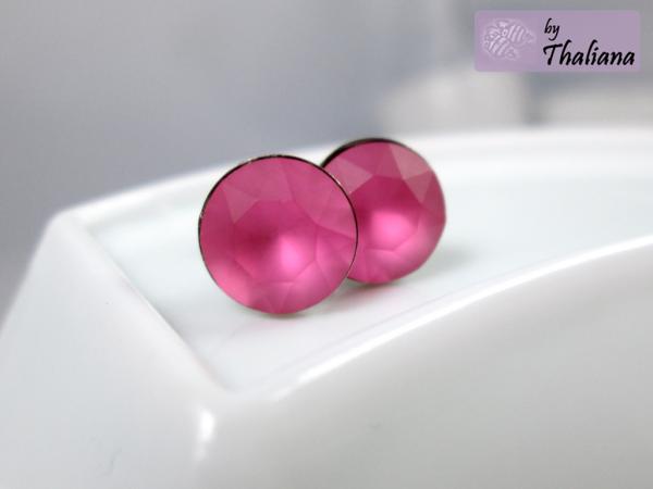 Preview: matt rosa Ohrstecker ZARTE ROSE Ohrstecker