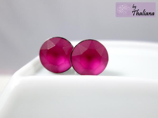 matt-pinke-Ohrstecker-KNALLIGE-ROSE-Ohrstecker