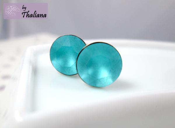 matt-türkise-Ohrstecker-TUERKIS-knallige-Ohrstecker