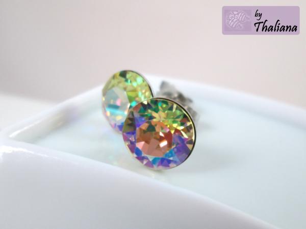 Preview: zartgelbe Ohrstecker PINA COLADA Funkeln hellgelb