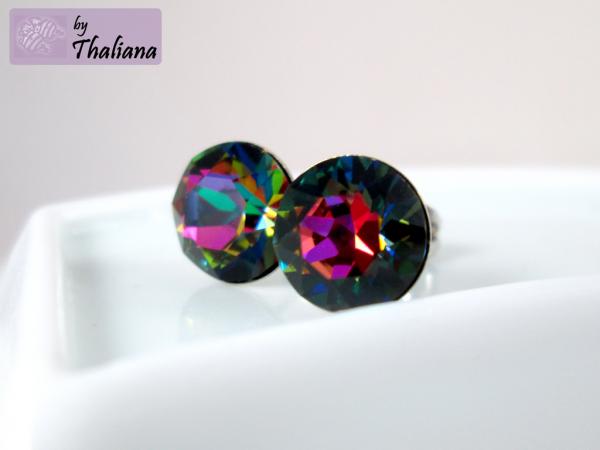 Preview: Ohrstecker NOVA glitzernd bunte Ohrstecker elegant