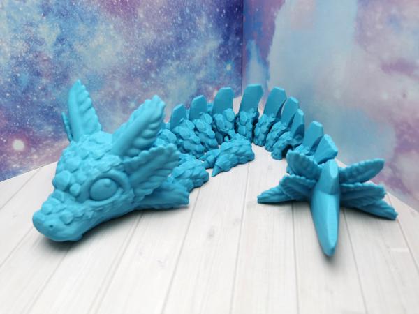 Blue AXONAX - großer Axolotl-Drache