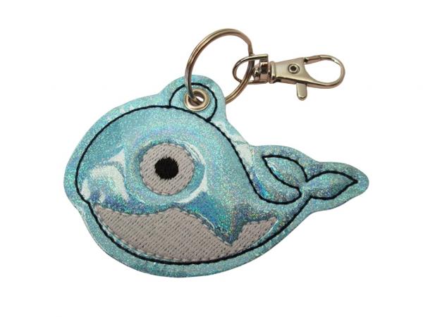 Preview: Wal Schlüsselanhänger in hellblau