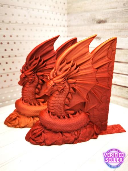 Preview: dRaGoN Drachen Buchstützen klein 2er Set Unikatset 4 - nur einmal vorhanden!