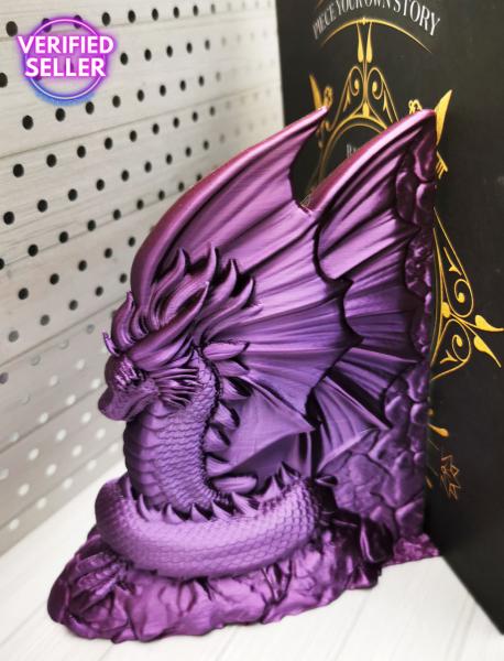 Preview: dRaGoN Drachen Buchstützen klein 2er Set Unikatset 5 - nur einmal vorhanden!