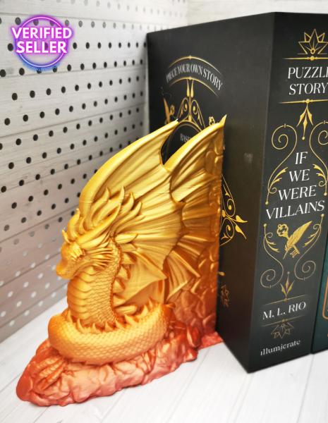 SCHNÄPPCHEN dRaGoN Drachen Buchstützen klein 2er Set Unikatset 2 - nur einmal vorhanden!