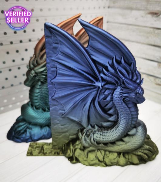 Preview: dRaGoN Drachen Buchstützen klein 2er Set Unikatset 3 - nur einmal vorhanden!