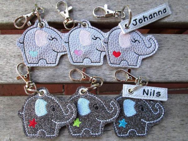 Farbauswahl Elefanten Taschenanhänger