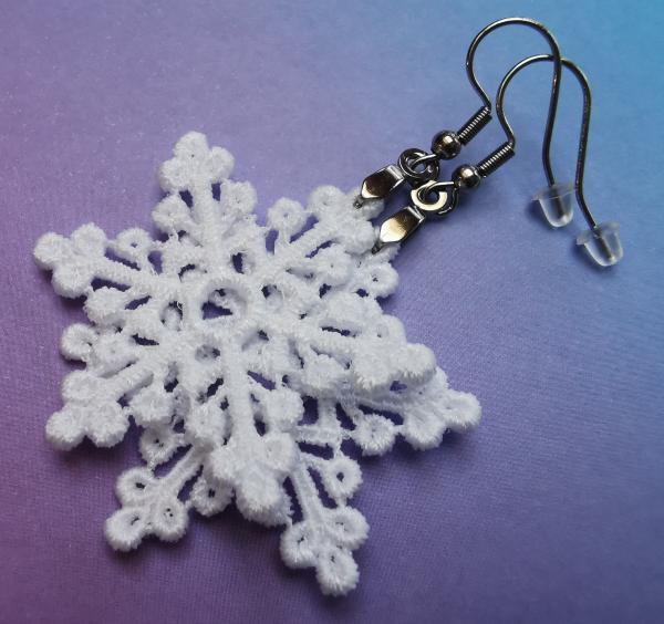 Preview: SNOWFLAKES romantische Ohrringe Schneeflocken Weihnachten Winter