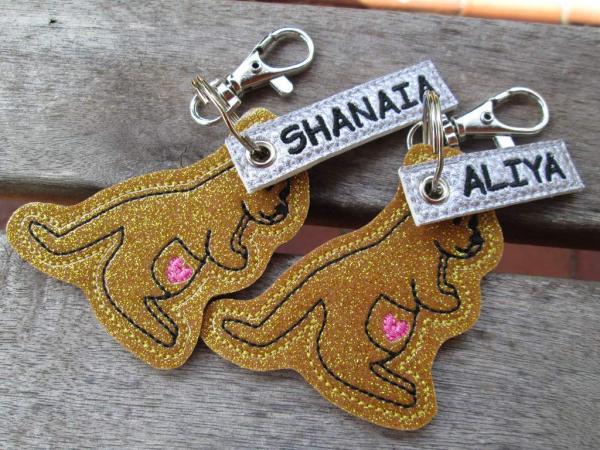 Känguru Schlüsselanhänger mit Namen