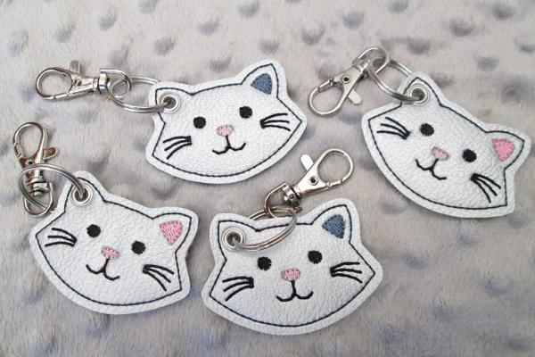 Preview: Katze Anhänger silber-grau