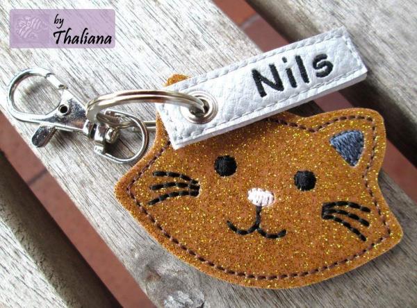 Preview: brauner Kater Schlüsselanhänger