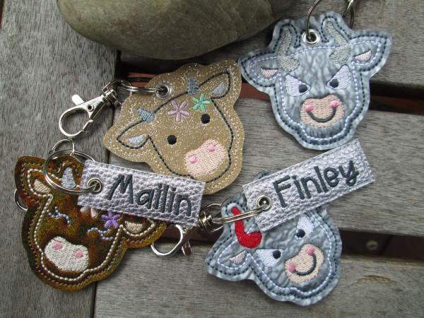 Preview: Kuh-Stier-Taschenanhänger