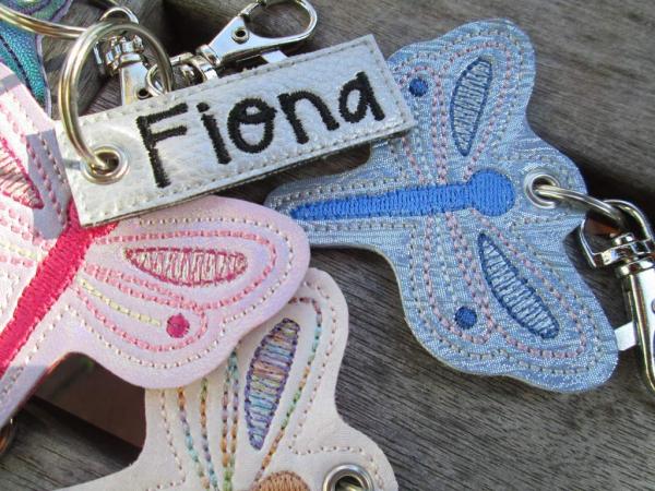 Libellen Taschenanhänger mit Namensanhänger