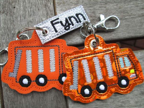 M&uuml;llwagen M&uuml;llabfuhr Taschenanh&auml;nger f&uuml;r Schult&uuml;te Schultasche