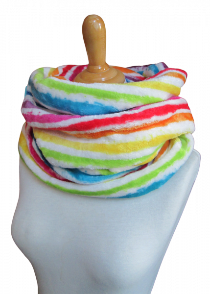 bunter Loop-Schal Regenbogen