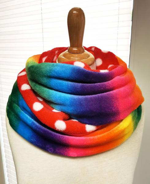 EINZELSTÜCK Loop Schal Glückspilz x Regenbogen - bunter Loopschal für Damen
