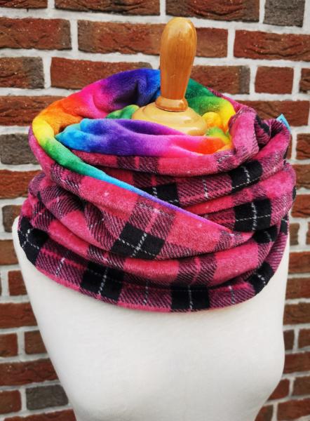 bunter Loop-Schal Regenbogen