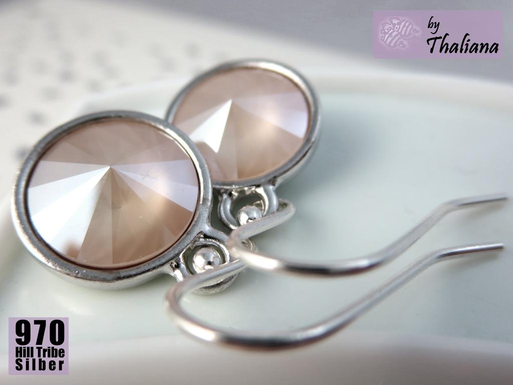 Ohrhänger IVORY cremefarbene Ohrringe aus Silber