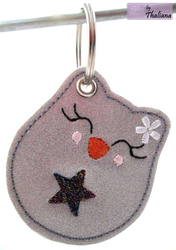 SCHNEEeule Eule Schlüsselanhänger Taschenbaumler