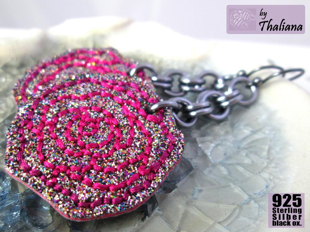 glitzerROSEN-edle-lange-Ohrringe-Rosenohrhänger