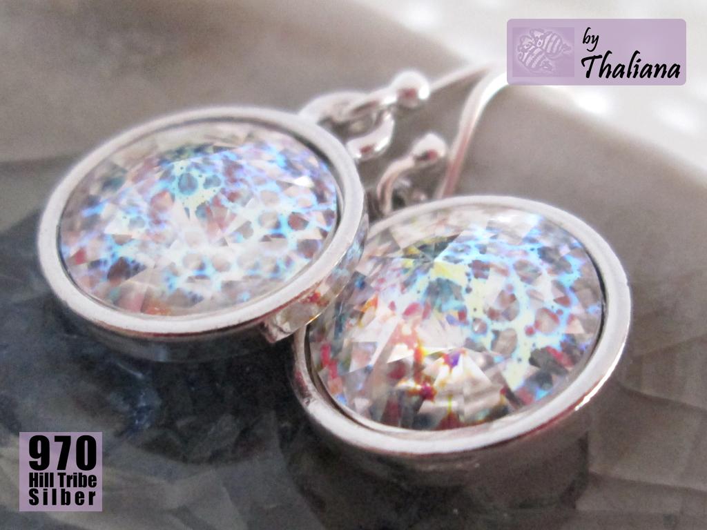 VERWUNSCHENER SPIEGEL Ohrringe Funkeln Silber edel