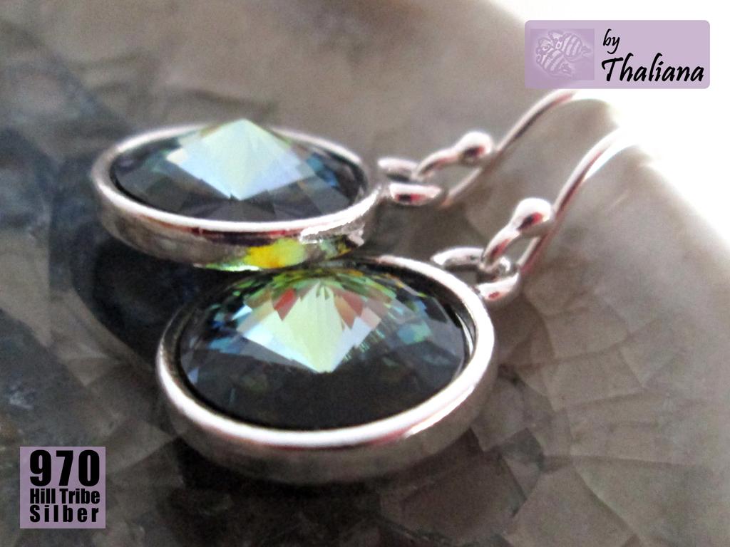 neuer WALDSEE Ohrringe ECHTSILBER neue Farbe