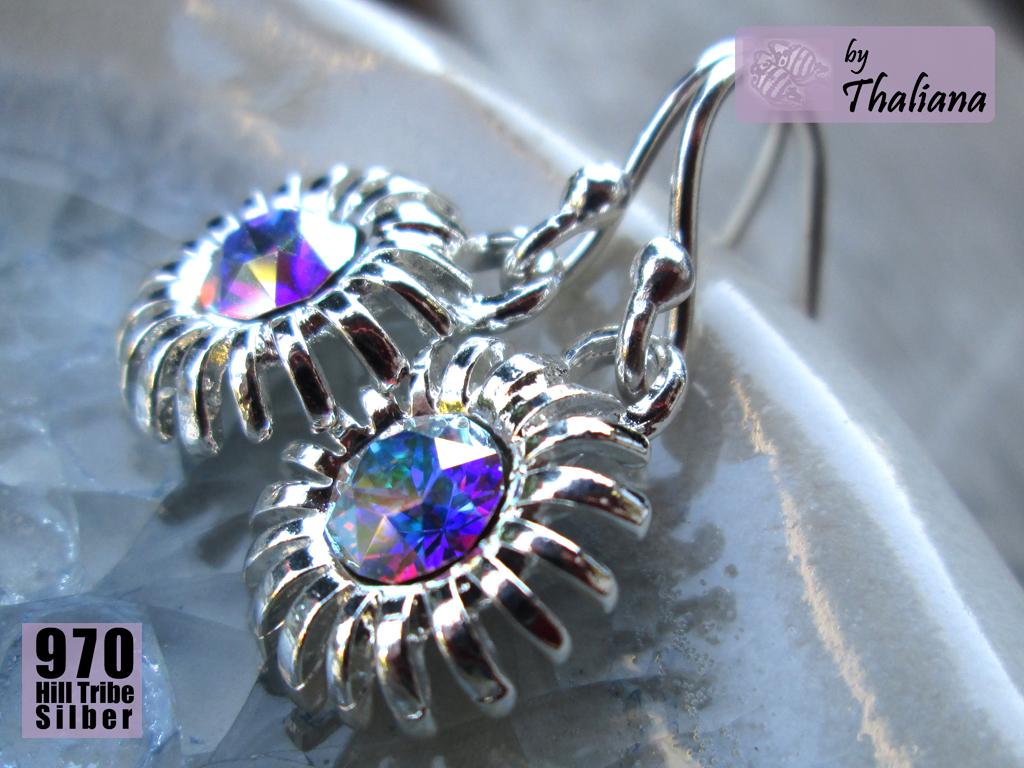 GÄNSEBLÜMCHEN zarte Ohrringe Silber mit Blüten