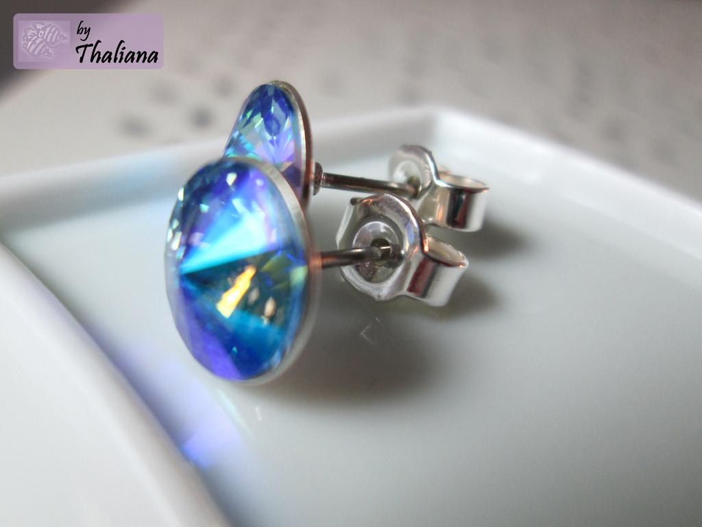 **Mitternacht light** Ohrstecker Funkeln blau