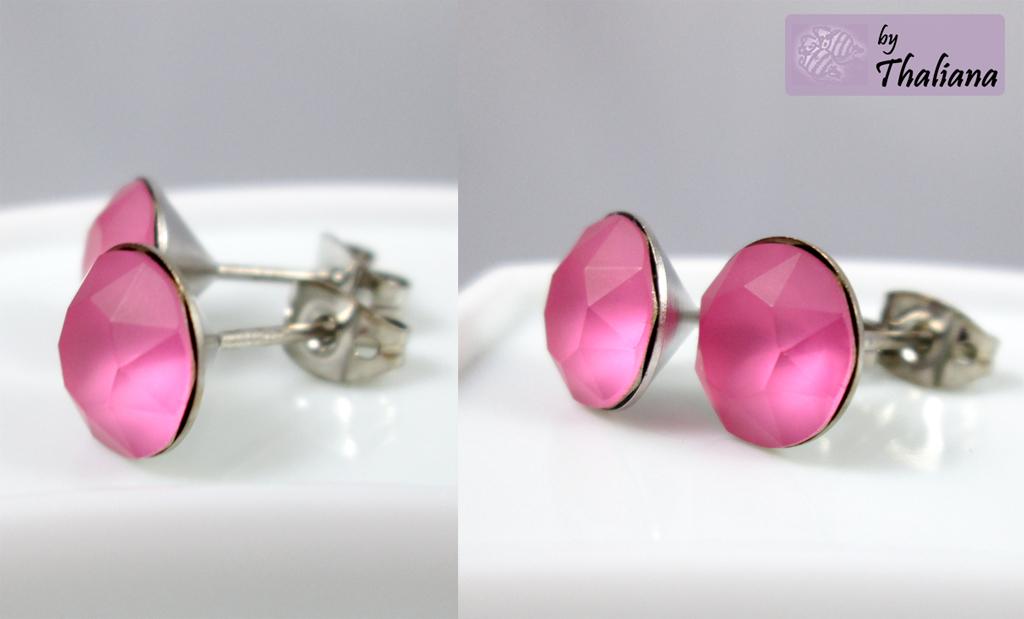 matt rosa Ohrstecker ZARTE ROSE Ohrstecker